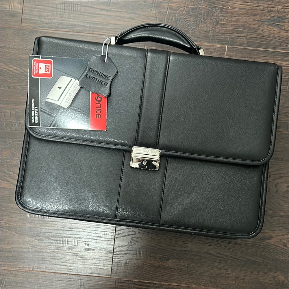 Samsonite Black Professional Leather Briefcase